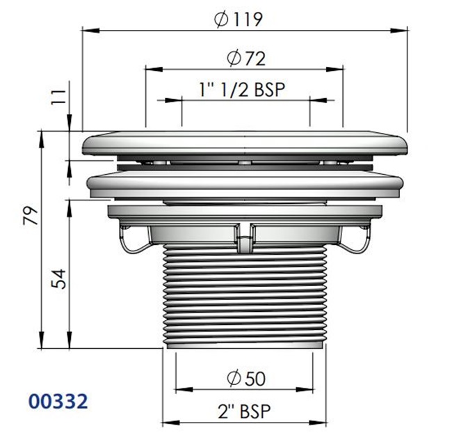 Mlaznica za usis model Multiflow za liner