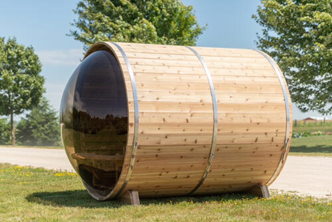 Sauna Barrel Panorama 2400