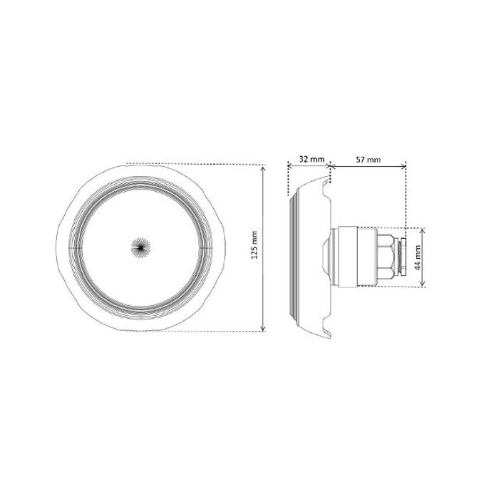 500859 MINI BIJELI LED REFLEKTOR 1450 lm, 5,2W, 12 V AC, 20 V DC, muški navoj 1 1/2"