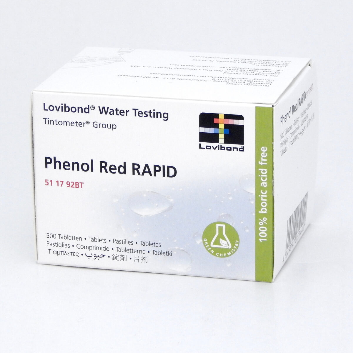 Phenolred tablete 500/1 za Pooltester