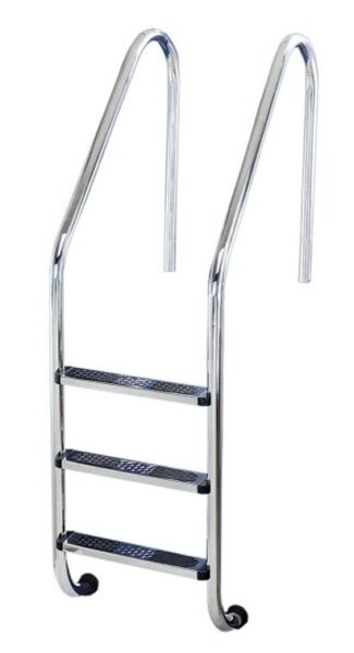 87111944 Ljestve FLEXINOX s 4 gazišta INOX 316, s protukliznom gumom na gazištu