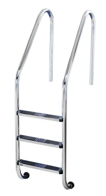 Ljestve FLEXINOX s 4 gazišta INOX 316, s protukliznom gumom na gazištu