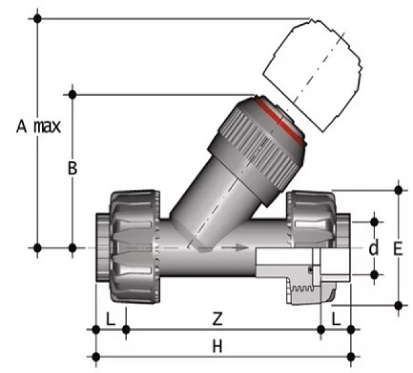 Nepovratni ventil D63 Y EPDM