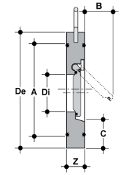 CROV140E Preklopni ventil D140