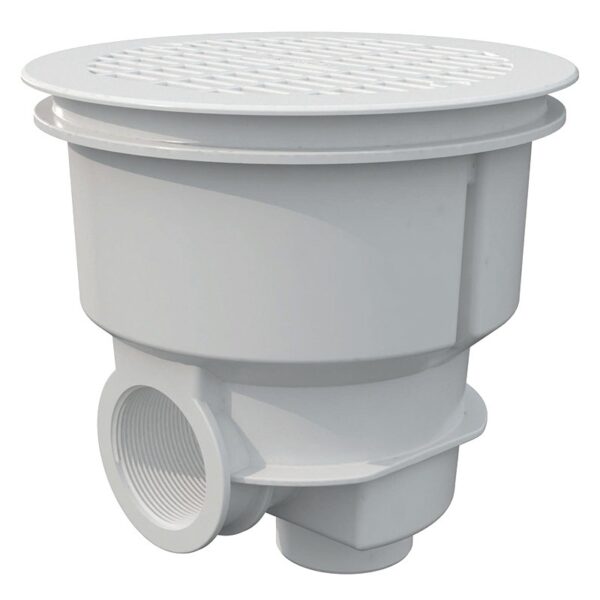 56378 NORM MAIN DRAIN FLAT GRILLE - WHITE