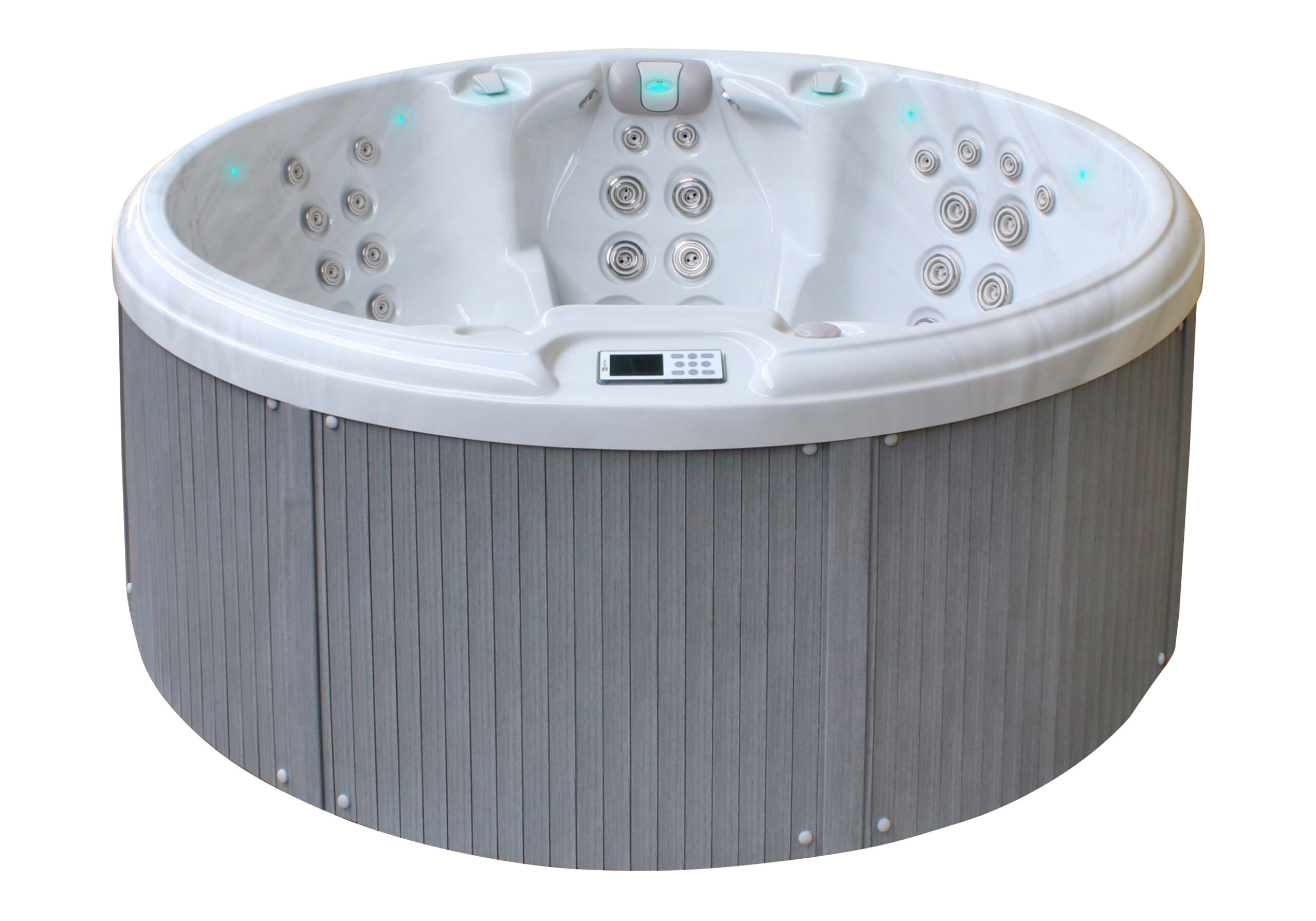 Hidromasažna kada Recharge - Sterling White with Grey
