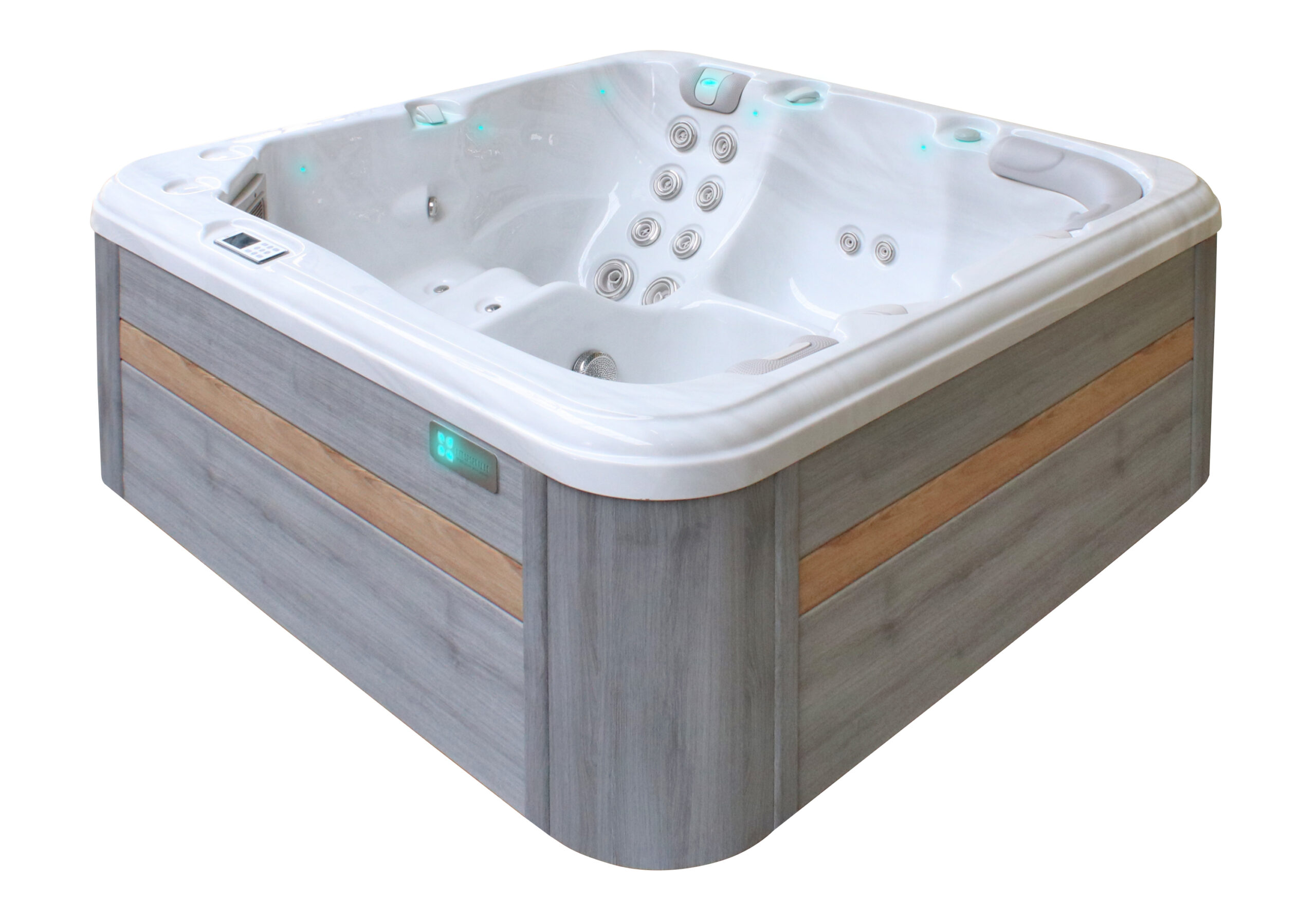 Hidromasažna kada Relax - Sterling White with Grey