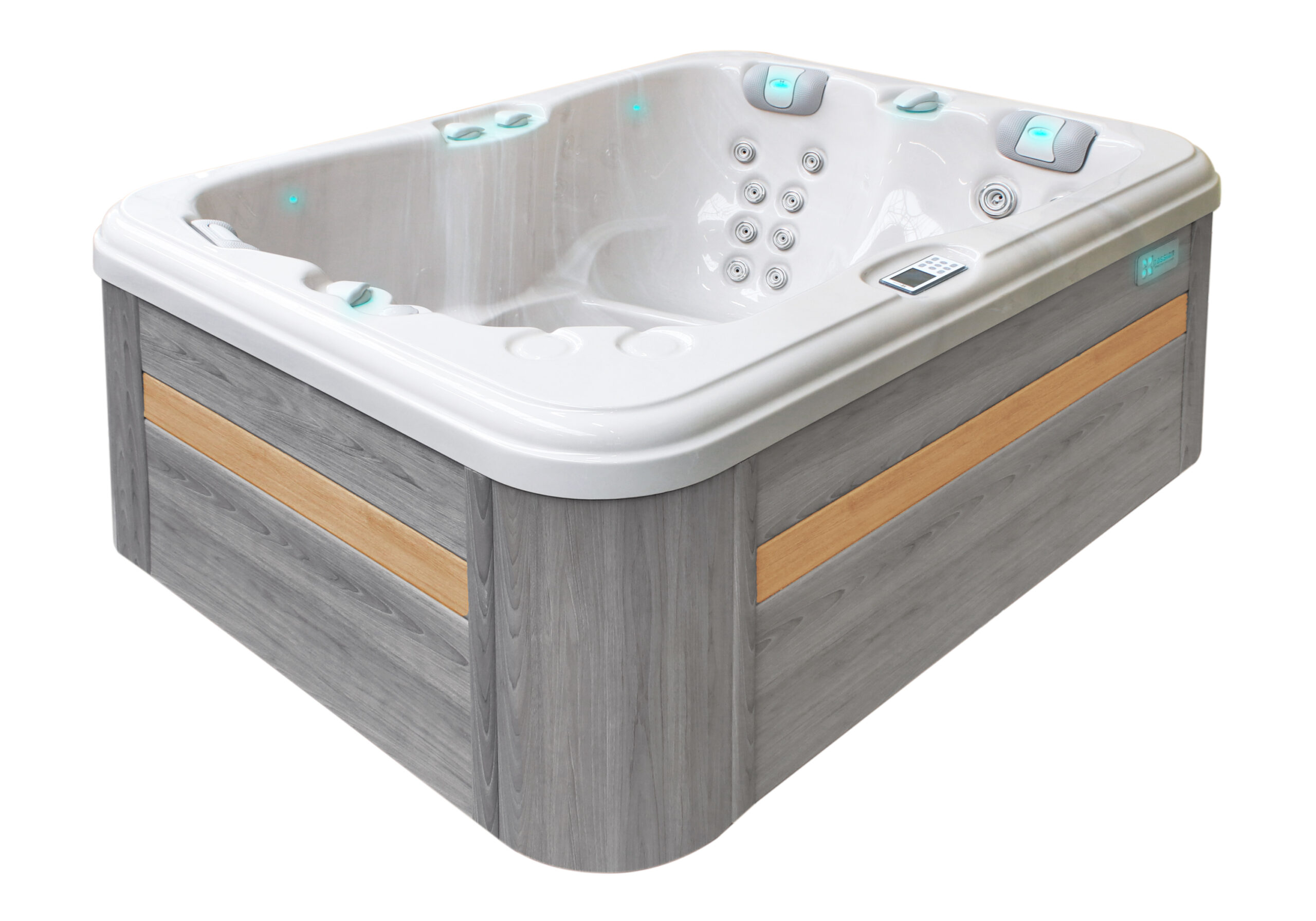 Hidromasažna kada Renew - Sterling White with Grey