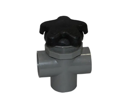 150492 Prekretni ventil - 1 1/2" S x 1 1/2" S x 1 1/2" S, zvjezdasta ručka, crni